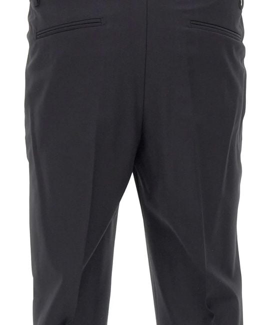 Pantalones Rectos Con Pinzas Devore de hombre de color Blue