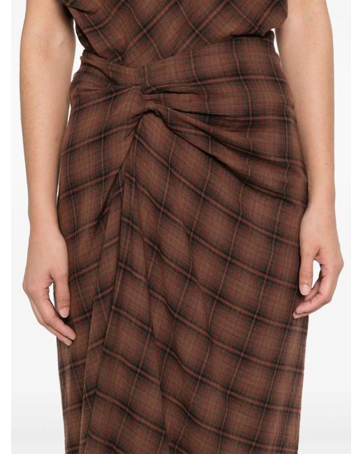 Isabel Marant Brown Nicole Midi Skirt