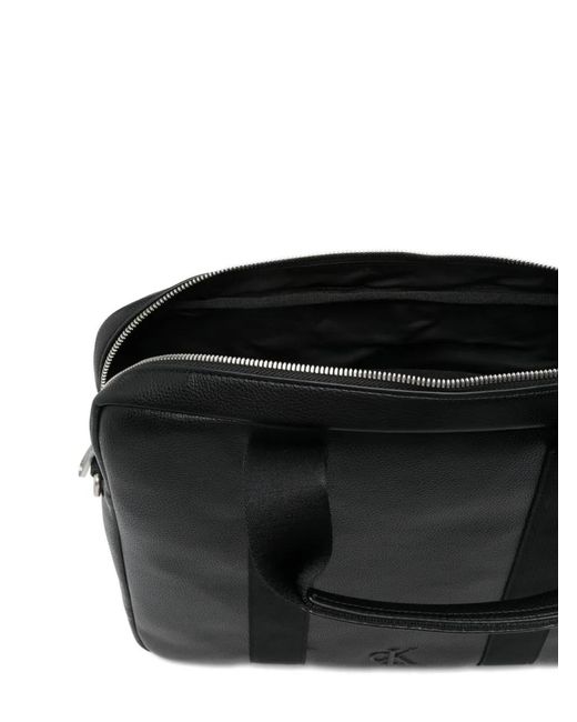 Calvin Klein Black Zip-Fastening Laptop Bag for men