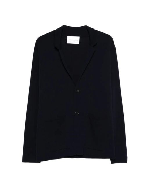 Roberto Collina Black Patch-Pockets Cardigan for men