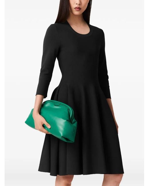 Stella McCartney Black Fit-And-Flare Knitted Dress