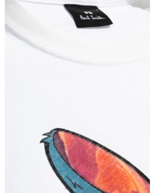 T-shirt en coton à imprimé graphique PS by Paul Smith pour homme en coloris White