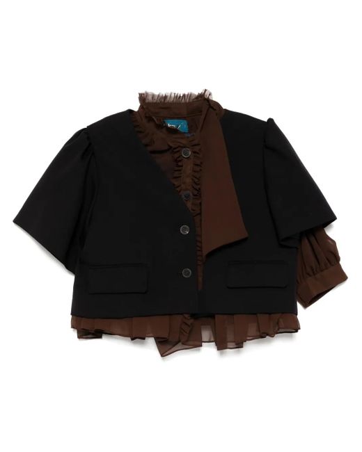 Kolor レイヤード ジャケット Black