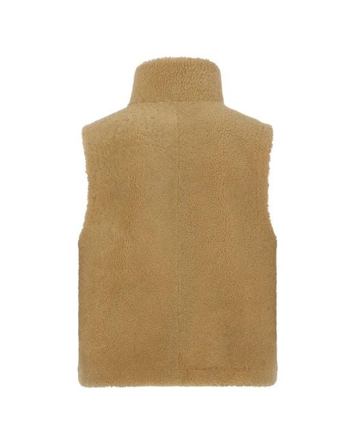 DSquared² Natural Shearling Vest for men