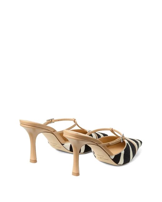 Jimmy Choo White X Conner Ives Gloria 85 Heeled Mules