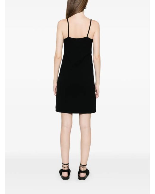 Bompard Black Robe Courte À Col V