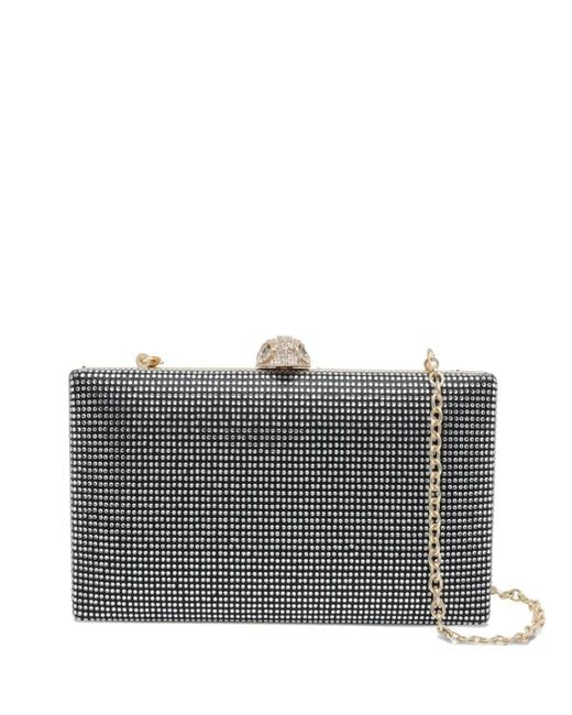 Kurt Geiger Gray Kensington Crystal-Embellishment Clutch Bag