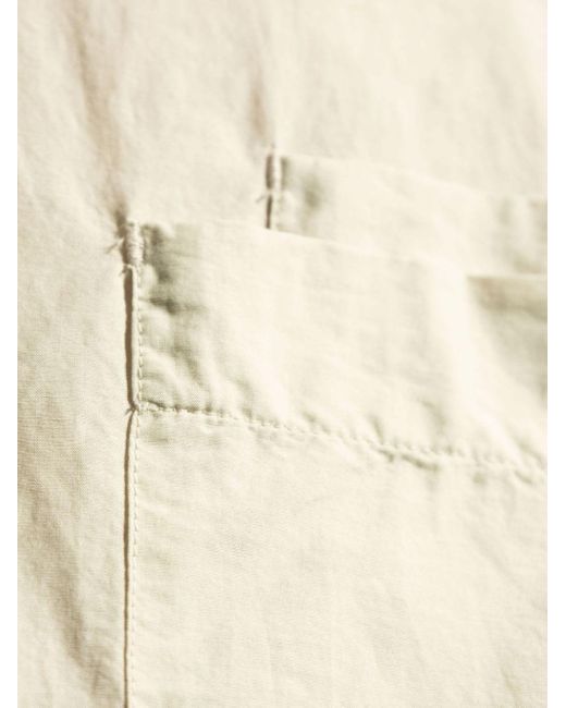 Lemaire White Long-sleeve Cotton-silk Shirt for men