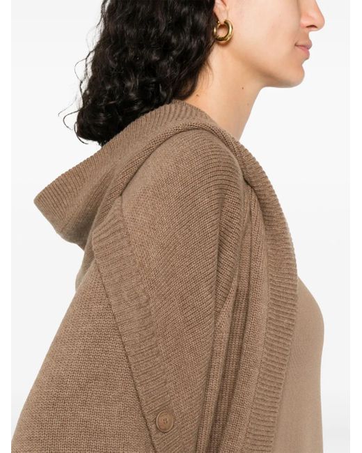 Cárdigan con capucha Max Mara de color Brown