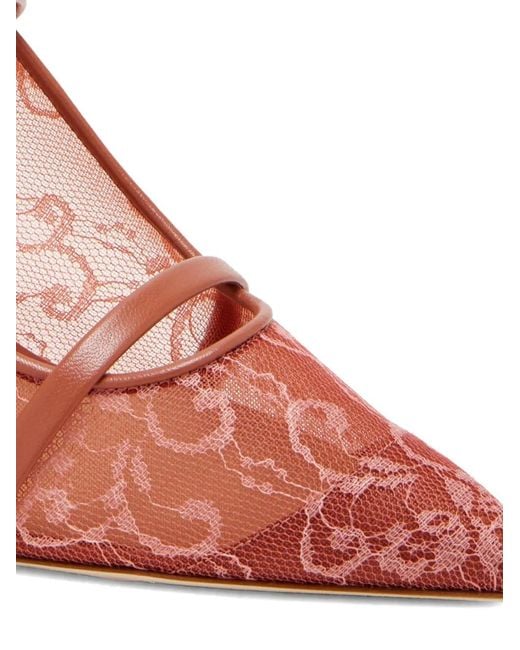 Malone Souliers Pink X Nojoud Alrumaihi Maureen Leather-Strap Mules