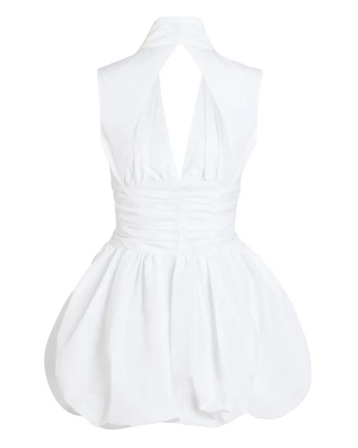 Patou オープンバック ミニドレス White