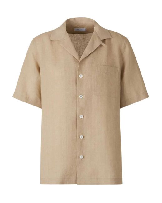 Lardini Kurzärmeliges Hemd in Natural für Herren