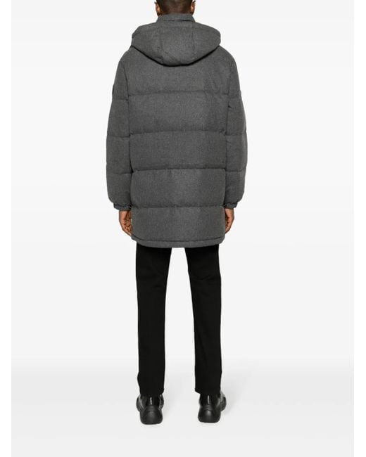 Polo Ralph Lauren Gray Boulder Padded Hooded Coat for men