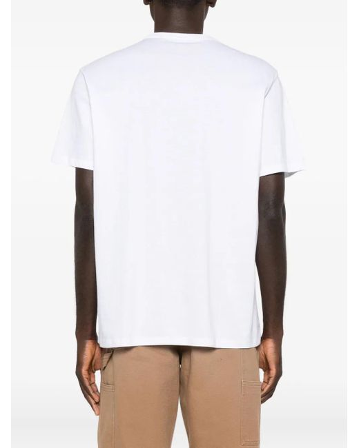 Calvin Klein White Logo-Print T-Shirt for men
