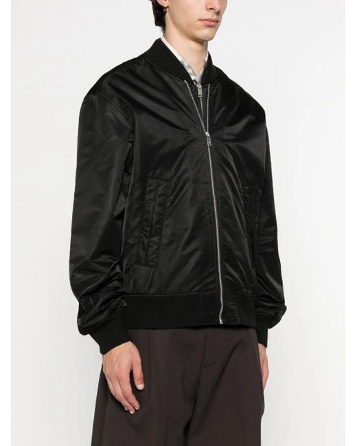 Axel Arigato Black Zip-Front Bomber Jacket for men