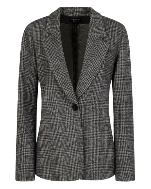 Emporio Armani Black Single-Button Blazer