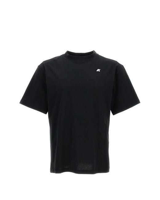 K-Way Black Solo Jersey Triangle T-Shirt for men