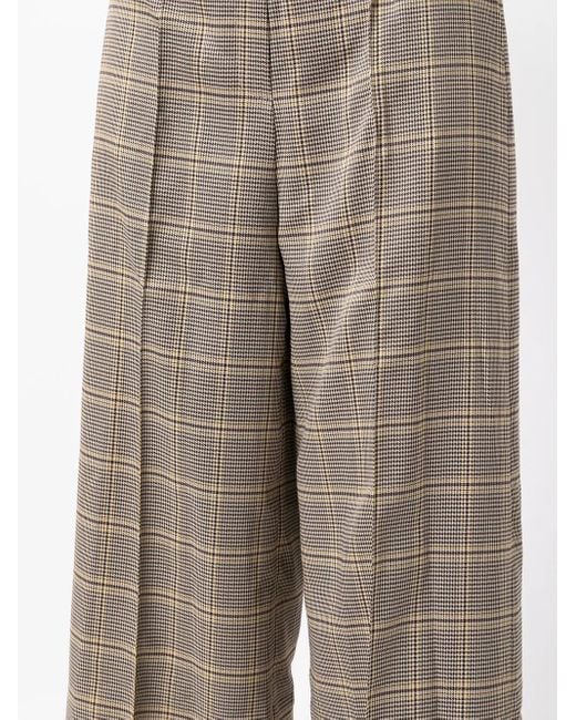 ROKH Gray Houndstooth Belted Waist Trousers