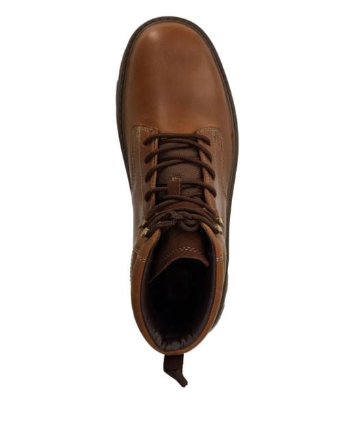 Stivali Stringati di Caterpillar in Brown da Uomo
