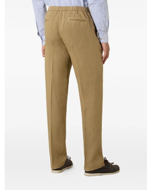 Boglioli Natural Button-Up Trousers for men