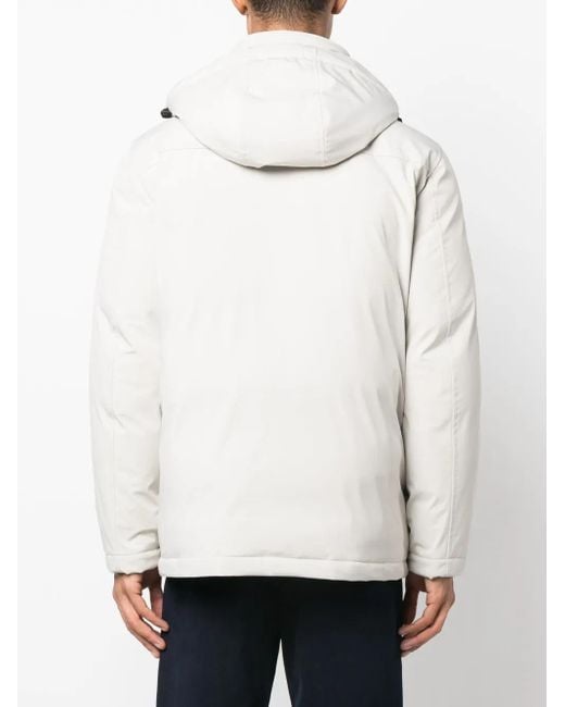 Fay Natural Caban Piuma Hooded Jacket for men