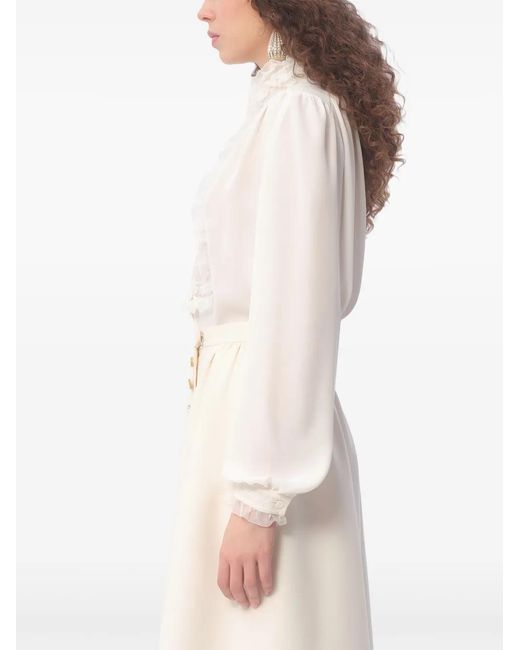 Valentino Garavani White Georgette Blouse