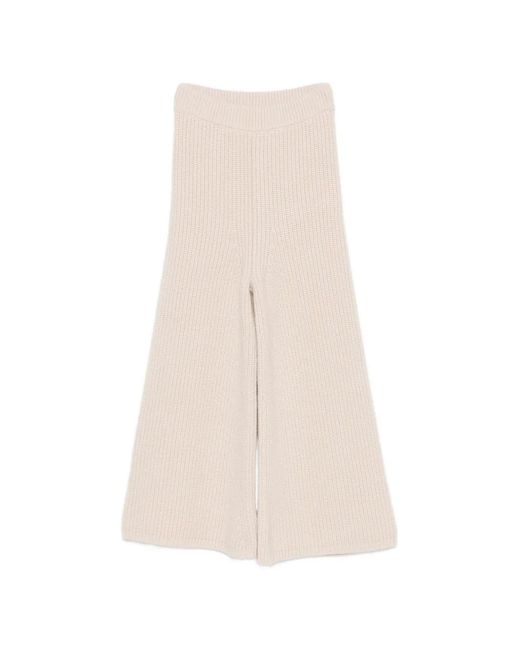 Pantalones Capri De Canalé ELY ELY de color Natural
