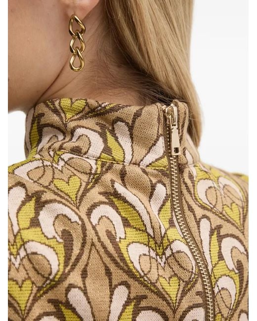 GAUDI Natural Pattern Mini Dress