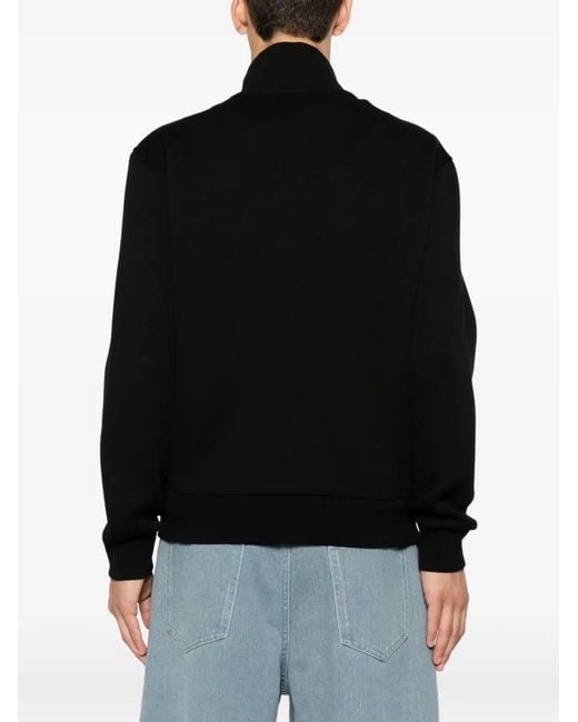 Givenchy Black Patterned Zipped Jacket for men