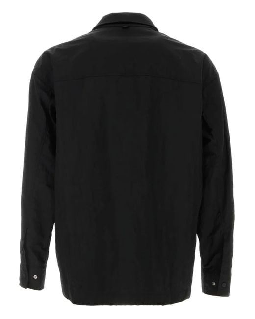 Herno Black Padded Shirt Jacket for men