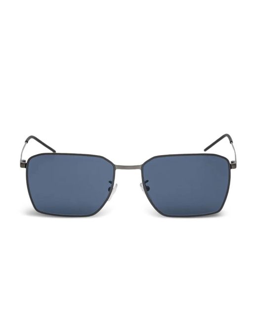 Emporio Armani Blue Rectangle-Frame Sunglasses for men