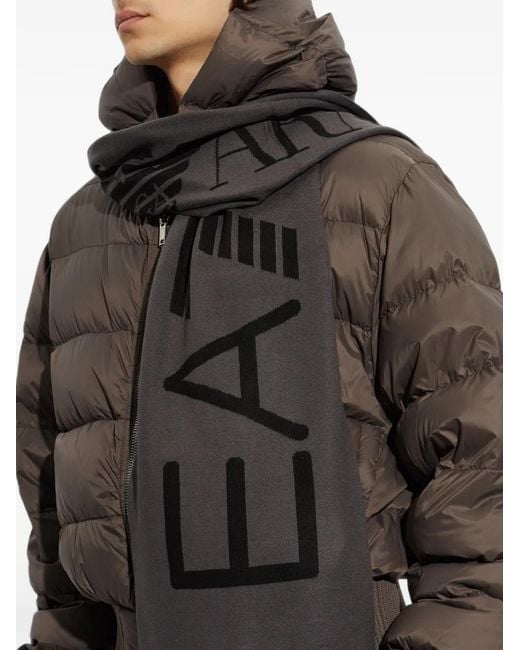 EA7 Black Mountain U Strickschal Mit Logo-Print