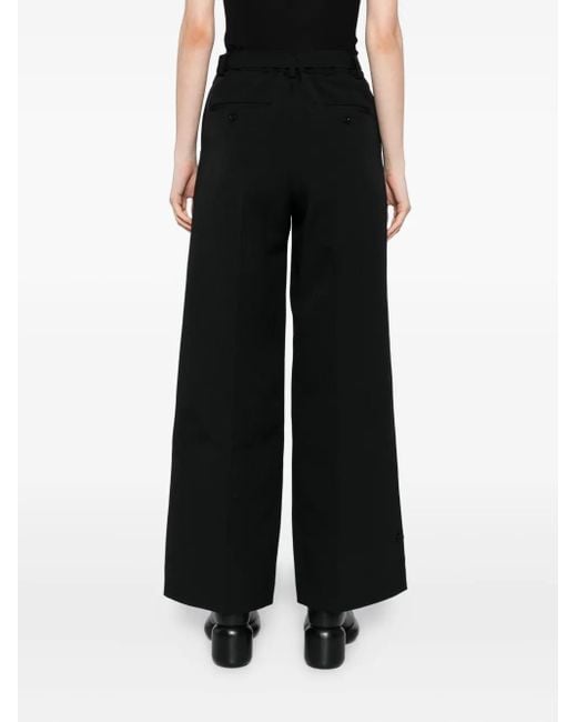 Sacai Black Matelasse Trousers