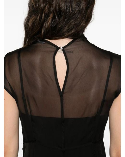 Patrizia Pepe Black Sleeveless Midi Dress