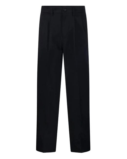 Department 5 Black Pleated Trousers for men
