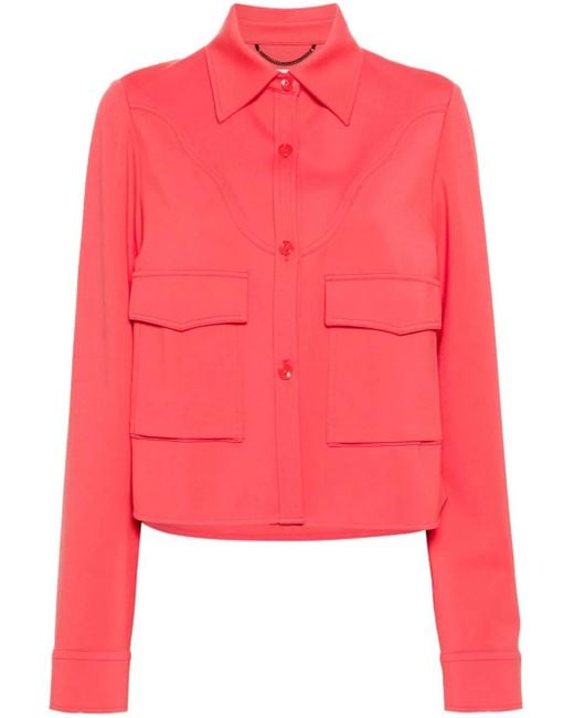 Dorothee Schumacher ヨークディテール シャツジャケット Red