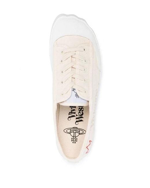 Baskets À Logo Imprimé Vivienne Westwood pour homme en coloris White