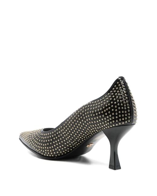 Marc Ellis Black Studded Heeled Pumps