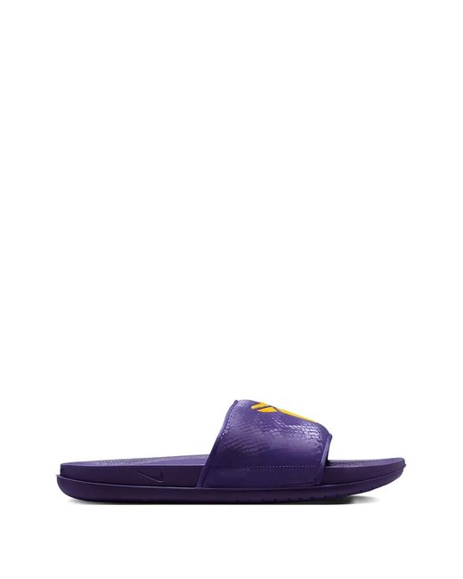 Nike Purple Kobe Offcourt Embossed Slides for men