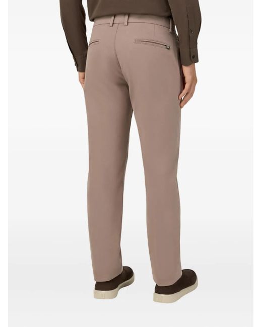 Pantalones rectos de algodón Boggi de hombre de color Gray