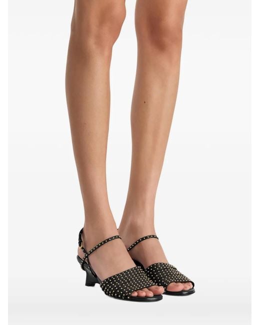 Khaite Black Drew Sandals