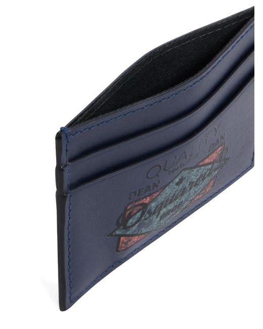 DSquared² Blue Re-Worked2 Cardholder for men