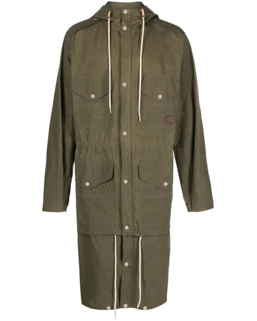 Gucci Green Waxed Hooded Parka for men