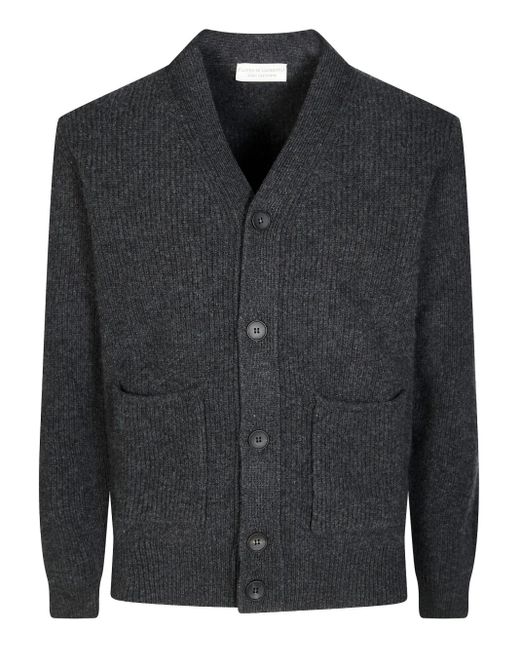 FILIPPO DE LAURENTIIS Black Buttoned Cardigan for men