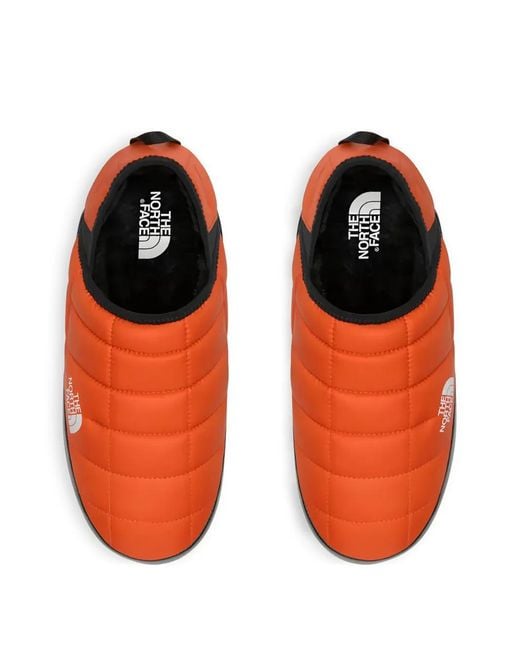 The North Face Red Logo-Print Quilted Mules for men