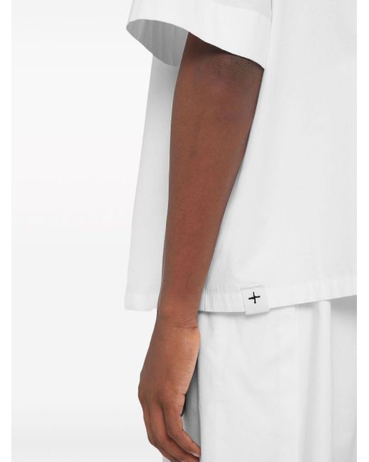 Chemise en coton à manches courtes Jil Sander pour homme en coloris White