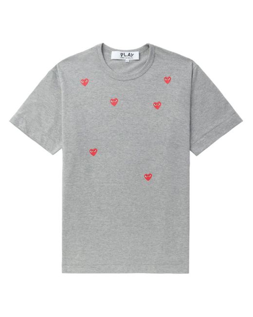COMME DES GARÇONS PLAY Scattered Hearts T-Shirt in Gray für Herren