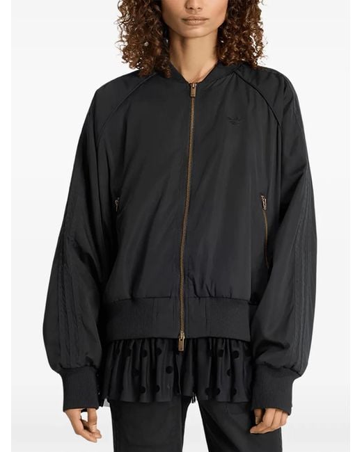 Adidas Black Layered Bomber Jacket