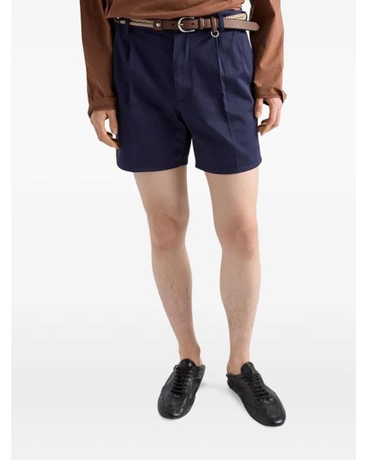Prada Bermuda Shorts in het Blue voor heren