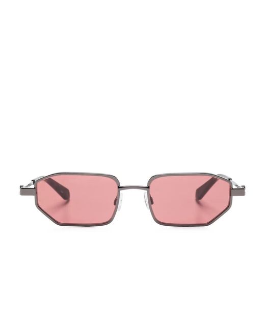 Off-White c/o Virgil Abloh Pink Arrows-Motif Sunglasses